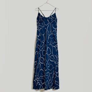 Madewell - Blue The Layton Midi Slip Dress